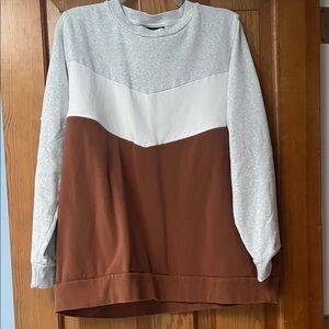 Nursing Queen Gray and Brown  Sweatshirt with openings for nursing baby